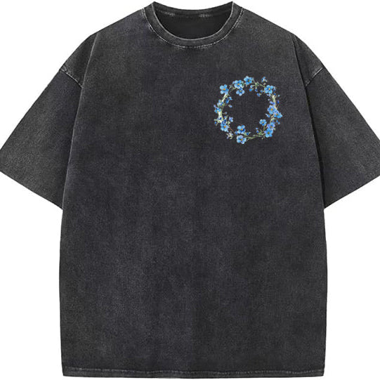 Forget Me Not Wreath (Black Wash)